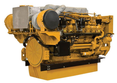 Caterpillar 3512C <span class="product-info"><br><br> Vermogen | 1361 – 2402 pk <br> Toerental | 1800 rpm <br> Configuratie | 6 in-lijn , 4-takt Diesel <br> Aanzuiging | Twin Turbocharged, aftercooled </span>